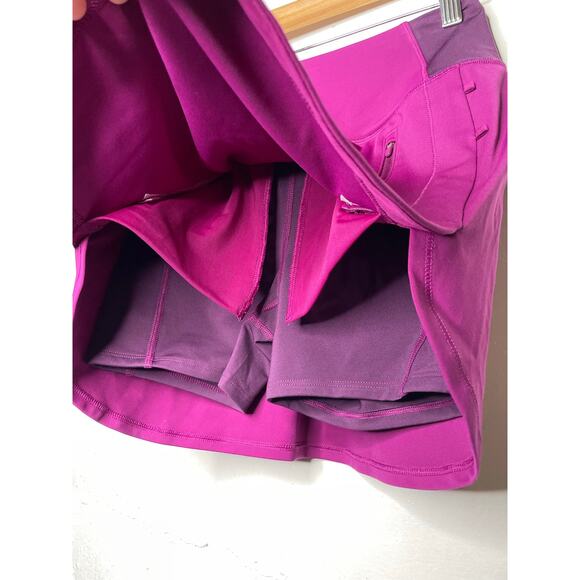 Athleta Fairway Golf Skort 16" Purple Plum Womens Athletic Skirt Size XXS - Picture 3 of 6